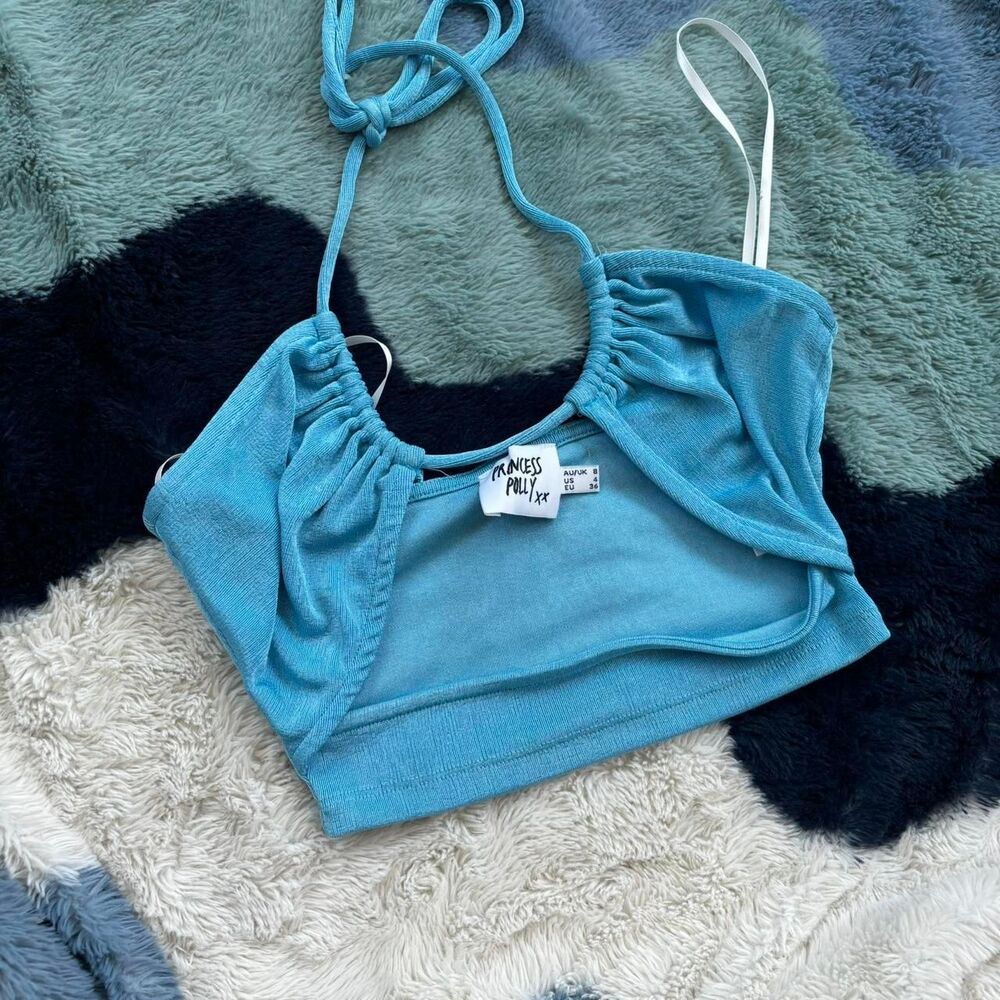 Princess Polly Blue Halter top